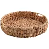 Dinnerware Sets Woven Fruit Basket Toy Storage Organizer Snack Tray Holder Crafts Dessert Clothes