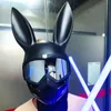 Party Masks Rabbit LED Mask Christmas Bar Masquerade Bunny Girl Ear Halloween Anime Kids Face Shild Cosplay 230923