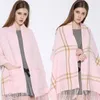 Gilets pour femmes Laine Automne et hiver Écharpe de poche pour femme Châle Plaid Faux Cachemire Cadeau de vacances Drop 230923