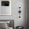 Lampa ścienna LED Black Nordic Creative Metal Hal Light