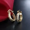 Cuelga los pendientes de los cristales de la plata esterlina 925 de la fábrica directa de la lámpara para el banquete de boda de la joyería de la moda del oro 18K del circón C291y