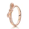 Luksusowe pierścionki dla kobiet Złoty Pierścień projektant biżuteria Rose złoto srebrny pandor miłość pierścionek moda jubilarzy projektanci urodzin przyjęcie Bożego Narodzenia rozmiar 5-9