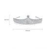 مشابك الشعر النحاسية Zircon Zircon White Crown Fashion Wedding Bride Excessories Factory Factory