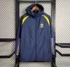 23/24 Fußball-Club-Herrenjacke, Fußball-Windjacke, Trikots 2023 Sao Paulo, durchgehender Reißverschluss, Kapuzen-Windjacke, modischer Herrenmantel