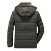 Homens para baixo parkas grosso quente inverno parka homens velo com capuz casaco ao ar livre militar pele carga jaquetas casaco de veludo streetwear 230923