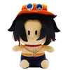 Partihandel One Piece Plush Toys Luffy Joe Basolon Söta actionfigurer Barnspel Playmate Födelsedag