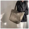 Einkaufstaschen Damen Puffer-Einkaufstasche Puffige Geldbörse für leichte Nylon-Schulterpolsterung Handtasche mit großer Kapazität