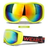 Lunettes de ski professionnelles lunettes de ski pour adultes enfants peuvent carte myopie en plein air neige montagne lunettes anti-buée hommes et femmes PF