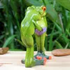 Decorative Objects Figurines Resin Couple Frog Miniature for Interior Modern Lover Animal Statue Sculpture Decoration Object Decor Home Wholesale 230923