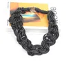 チョーカーYD YD YDBZ LADIES EXQUISITE LUXURY BRAIDED BLACK RUBBER NECKLACE JEWELRY BOHOMAGLAMAL HOLIDY GIFT REATHER NECKLACE 230923