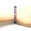 SN1344 Nes Ontwerp Damesarmband Trendy Natuurlijke Lavasteen Mala Yoga Armband Amethist Paars Kristal Balans Meditatieve Sieraden271m