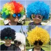 Other Event Party Supplies Funny Cloud Wig Cap Fluffy Wavy Explosive Head for birthday Dress Performance Props Hair Header Reactive 230923