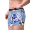 Sous-vêtements hommes Chinoiserie curiosité armoire lancer en Delft bleu sous-vêtements Sexy Boxer slips Shorts culotte mâle doux grande taille