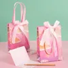 Gift Wrap Portable Thickened Paper Bag Bow Bandage 3D Oil Painting Bags Shopping Business Packaging Birthday Present