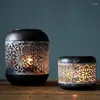 Candle Holders Nightstands Lanterns Black Halloween Metal Holder Vintage Candelabros Para Velas Nordic Home Decor Wwh35xp