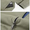 Mens Jackets Spring Autumn Washed Cotton Jacket Men Simple Stand Collar Casual Outdoor Windproof Tooling Fashion Coat M4XL 230923