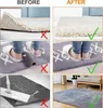 Bath Mats 16/8pcs Carpet Non-slip Sticker Reusable Washable Anti Curling Patch Fixed Stickers Floor Rug Mat Tape Gripper Corner Pad