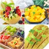 Forks Four Leaf Clover Fruit 8Pcs Toothpick Kids Bento Box Reusable Pick Cartoon Picks Sticks For Lunch