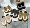 Mule Designer Slipper Wool Sandal Women Slippers Leather Suede Sandals Men Mules Classic Half Slide Luxury Closed Toe Warm Slides Platform Shoe