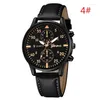 Orologi da polso Moda Uomo Orologio Top Brand Ginevra Cinturino in pelle da polso al quarzo Orologi sportivi da uomo Montre Homme