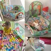 Baby Rail 1.2M Draagbare Kinderbox voor Kinderen Kids Tent Ballenbak Oceaan Ballen Zwembad Cartoon Park Camping Droog Zwembad Verjaardag Kerstcadeau Dropship 230923