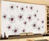 Sfondi personalizzati Po 3d carta da parati europea in rilievo albero fiore sfondo miglioramento domestico soggiorno carta da parati per pareti 3 D