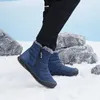 Stivali da uomo impermeabili invernali leggeri da neve caldi in pelliccia scarpe taglie forti 46 unisex slip on alla caviglia casual