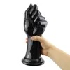 Brinquedos Anal Preto Realista Mão Vibrador com Ventosa Vaginal Fisting para Homens Punho Plugues Butt Plug 230923