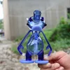 Szklany bong kaczka design platforma olejna mała pęcherzyka zlewka recyklingowa hakahs niebieskie rurki palenia z bangerem kwarcowym 14 mm