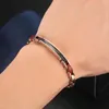 Braccialetti con ciondoli Moocare Bracciale sottile alla moda da uomo in fibra di carbonio elettrolitico color oro rosa in acciaio inossidabile rosso legno nero