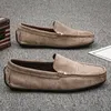 Kleid Schuhe SlipOn Leder Männer Casual Männlich Bequem Rot Fahren Zapatos Mokassin Rutschfeste Loafers 230923