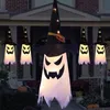 Other Event Party Supplies LED Halloween Decoration Flashing Light Gypsophila Ghost Festival Dress Up Glowing Wizard Hat Lamp Decor Hanging Lantern 230923