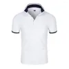 Men's Polos Fashion Youth 2023 Summer High Quality Men Polo Shirts Casual Breathable Short Sleeve Mens T Shirt Slim Stand Collar