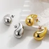 Överdriva stora vattendroppsfall örhängen för kvinnor tårtrop legering guldpläterad uttalande öron smycken gåva