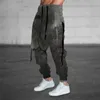 Herrbyxor 2023 män casual tracksuit lös sport passar jogging joggers svett lastbyxor plus storlek m-3xl