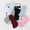 Women Socks 5 Pairs Finger Invisible Summer Woman Cotton Thin Solid Soft Shallow Mouth Breathable Deodorant No Show Toe Ankle