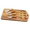 Geschirr-Sets, Käse-Schneidebrett-Set, langlebige Matte, leicht zu tragen, Outdoor-Holz-Küchenwerkzeug, einfach zu verwenden