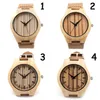 2015 Neueste Bambusuhr Analog Elegante Unisex Holzuhren Lässige Quarz-Armbanduhr Für Männer Frauen Geschenke Akzeptieren Sie die Anpassung O219C