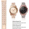 20 mm 22 mm Pasek zegarek do Samsung Galaxy Watch 42 mm 46 mm Woman Stael Link Bracelet Bracelet dla zegarek 3 41 mm 45 mm H0316G