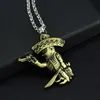 Pendant Necklaces AICSRAD Fashion MC Outlaw Motor Biker Mexican Necklace For Bandidos Motorcycle Club Worldwide Men Women Gift262r