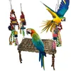 Autres fournitures d'oiseaux Bird Swing Cage Perch Stand Toy Perroquets Mur de recherche de nourriture Hamac Toy Cage Accessoire 230923