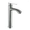 Bathroom Sink Faucets Raised Glass Basin Single Hole Counter 304 Stainless Steel And Cold Faucet