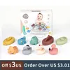 Jouets pour le bain Jouets de bain pour bébé pour les tout-petits 10 pièces jouets de bain pour bébé jouets en Silicone océan animaux baignoire flotteur jouets jet d'eau enfants jouets de salle de bain 230923