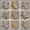 Bangle AENSOA Charm Chic Gold Color Belt Buckle Coin Square Pendant Stainless Steel Bangles Bracelets For Women Waterproof Jewelry