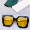 Lunettes de soleil rectangulaires carrées noir gris 0435 papillon dames lunettes de soleil de créateur nuances UV400 lunettes unisexe avec boîte