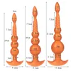 Anal Toys 18 Plug with Tail Long Butt Soft Liquid Silicone Huge Cosplay Sex For Couple Adult Games Buttplug 230923