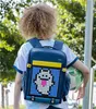 Ins mode kawaii tecknad film ledde ryggsäck tjej pojke dubbel axel stationery väskor stor kapacitet födelsedagspresent