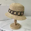 Frais casquettes de balle chapeaux INS été Lafite lettre F imprimer petit bord chapeau de pêcheur été parasol chapeau crème solaire chapeau WOMAN266M