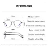 Sunglasses Blue Light Blocking Glasses Frame Optical Full Rim Alloy Women And Men Fashion Round Oval Prescription Eyeglasses