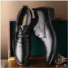 Chaussures habillées Classique Homme Pointu Toe Hommes Cuir Verni Noir Mariage Oxford Formel Grande Taille Mode DF4 230923